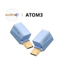 Audirect ATOM3: Micro DAC/AMP USB-C a 3.5mm | Chip ESS Sabre ES9280AC Pro | Audio Hi-Res 32-bit/768kHz | DSD512 | Ultra Ligero