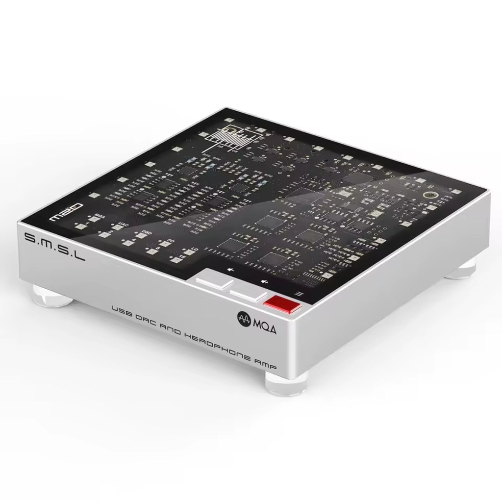 SMSL M20: Mini DAC/AMP de Escritorio | 4x Chips CS43131 | 700mW | Salidas 4.4mm y 3.5mm | Diseño Transparente RGB | Soporte PS5/PC