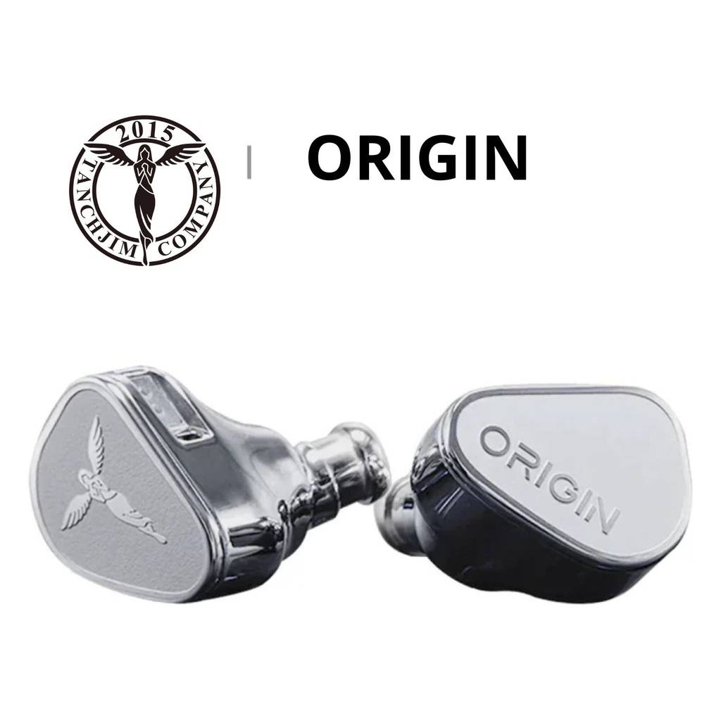 TANCHJIM ORIGIN — IEM single Dynamic Driver 10 mm (DMT5 dual-magnetic, doble cavidad) · carcasa metálica · conector 0,78 mm 2-pin · cable 3,5 mm SE.