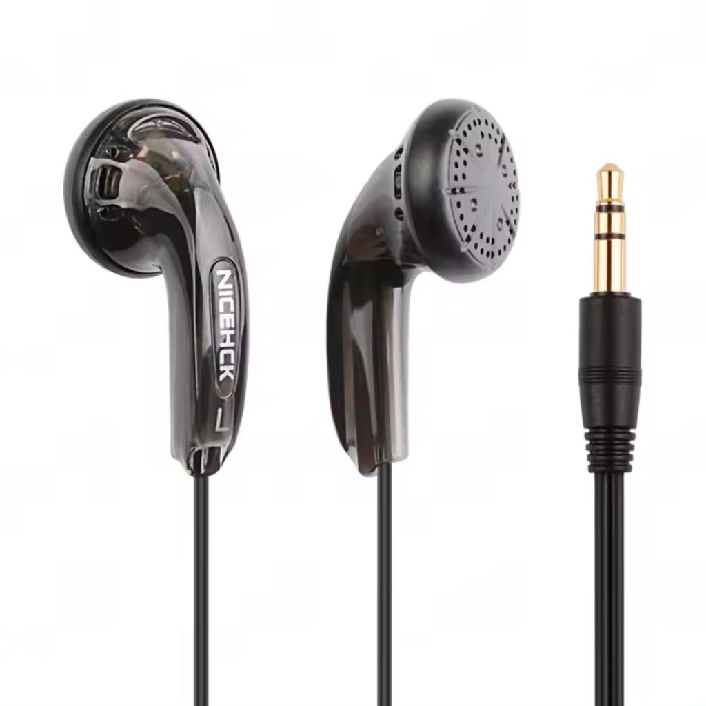 NICEHCK Traceless (estilo VIDO MX500/PK1) — earbuds flathead 15,4 mm (3,5 mm / USB-C)