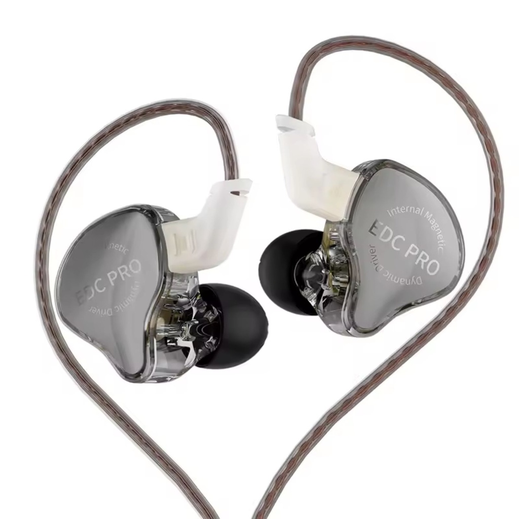 KZ EDC PRO HiFi – IEM dinámico de alta sensibilidad (cable 2-pin, jack 3,5 mm).