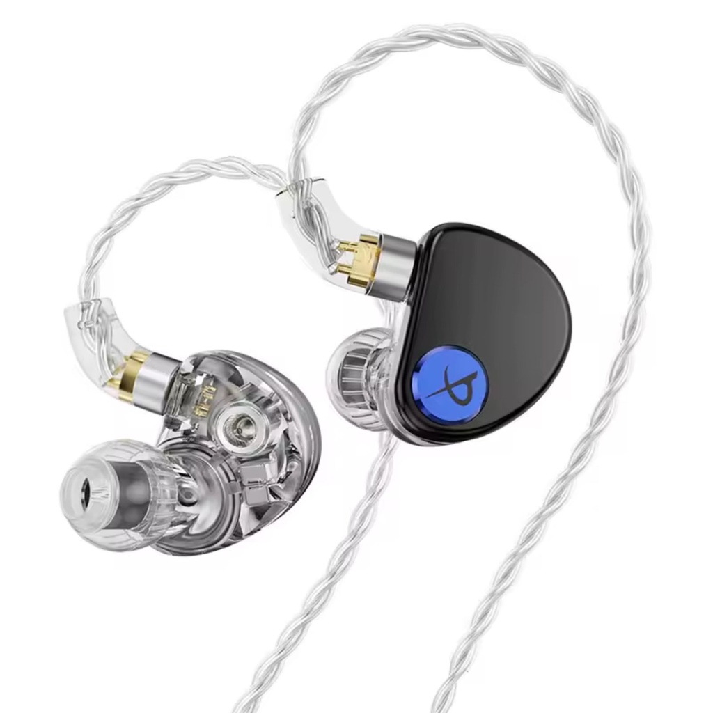 TRN V90 Pro – IEM híbrido 1DD + 5BA (6 drivers), 2-pin 0,75 mm (QDC) y jack 3,5 mm