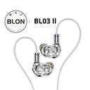 BLON BL-A8 Prometheus — IEM Dynamic Driver 10 mm, diafragma ligero, shell metálico abierto con diseño “open-work”.