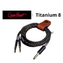 OPENHEART Titanium 8: Cable de Auriculares Premium 8 Núcleos | Cobre Chapado en Plata | 1 a 2 Jack (Dual 3.5mm) | Terminado en 3.5mm, 2.5mm o 4.4mm